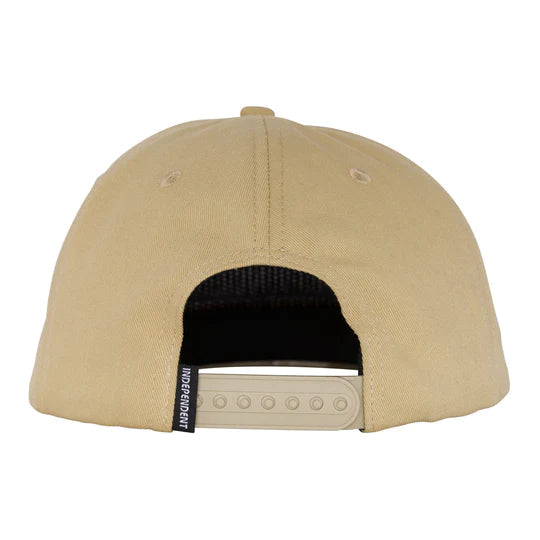 Independent Baseplate Unstructured Mid-Profile Snapback Cap - Tan