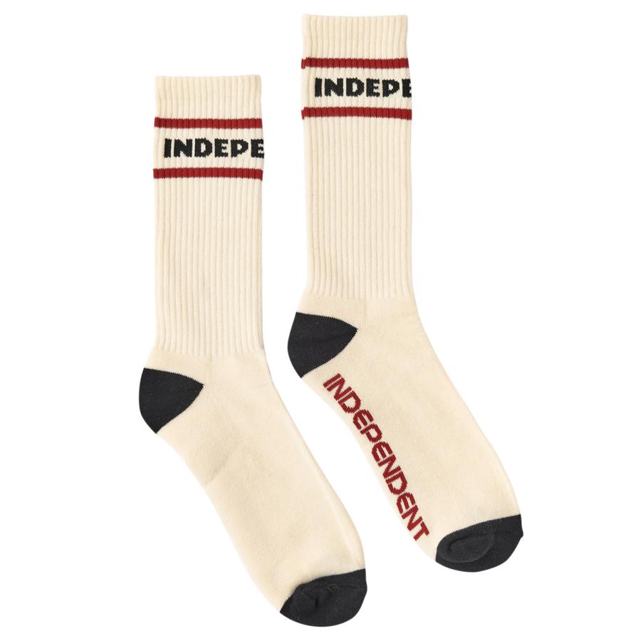 Independent ITC Streak Crew Socks - Natural 9-11