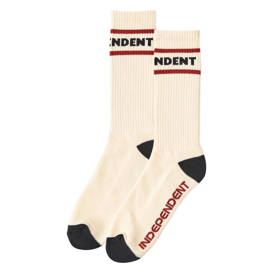 Independent ITC Streak Crew Socks - Natural 9-11