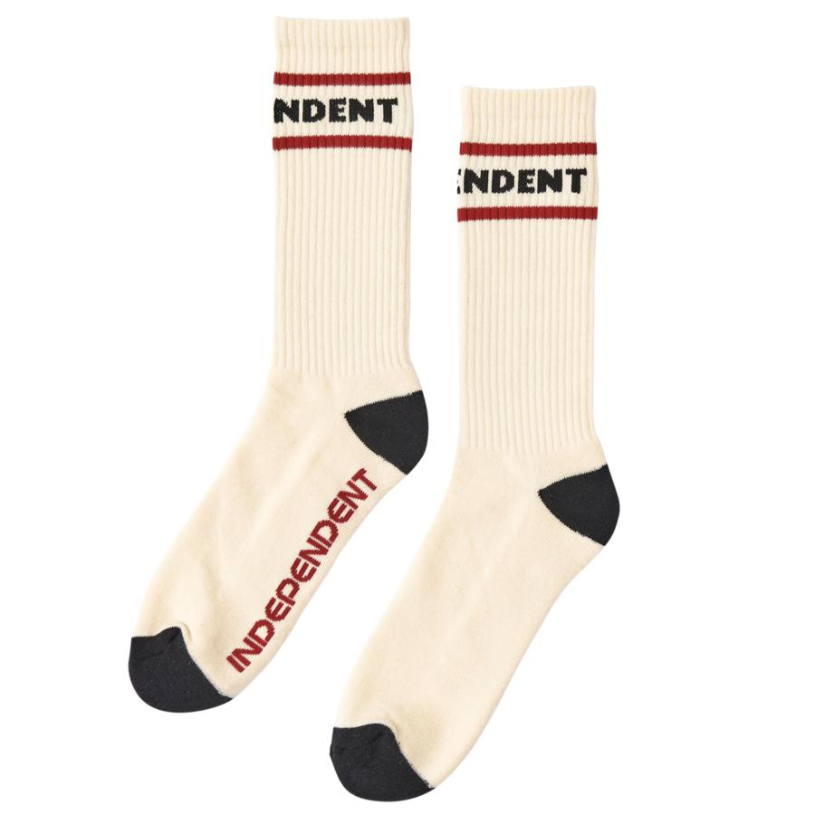 Independent ITC Streak Crew Socks - Natural 9-11