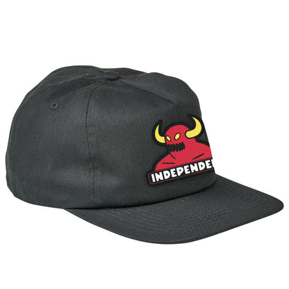 Independent Toy Machine Bar Mid-Profile Unstructured Snapback Cap - Black