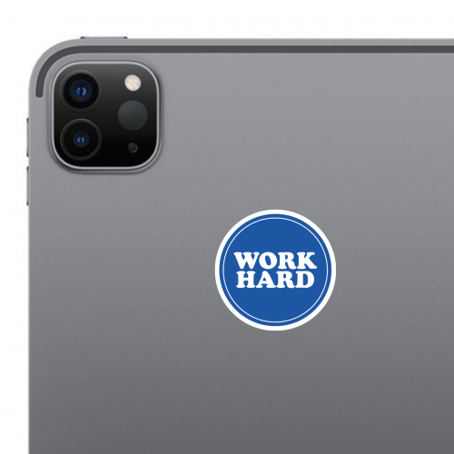 Space Sticker # 28 - Work Hard