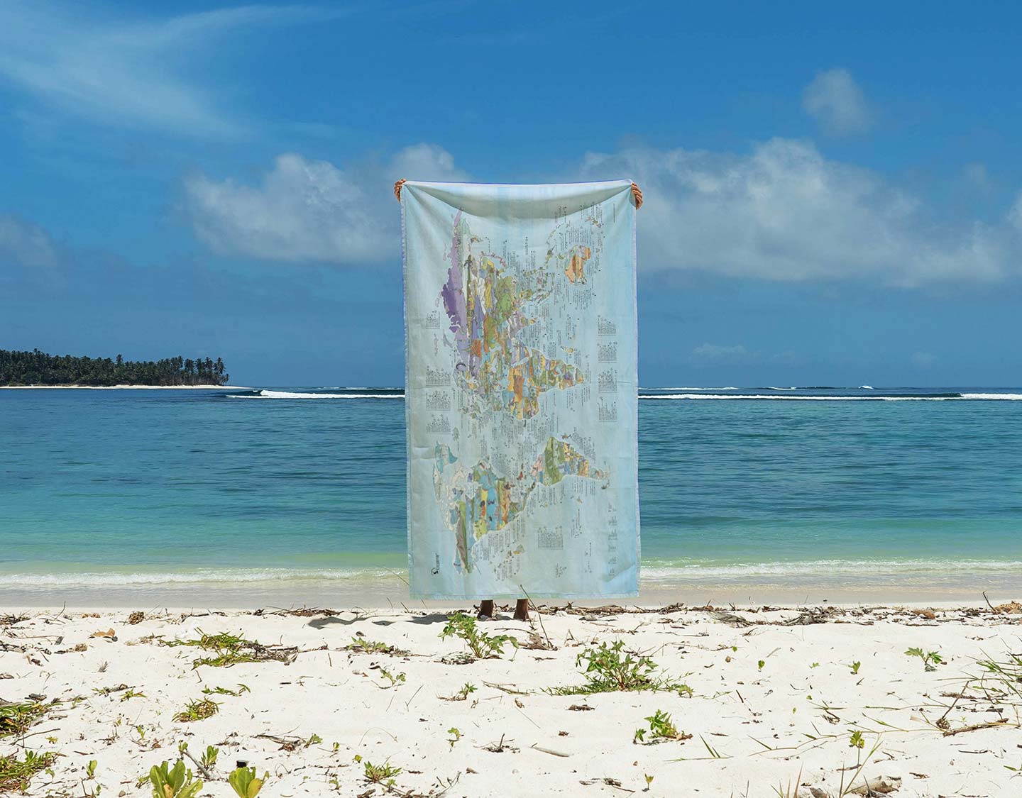 Awesome Maps - Kitesurf Map Towel [170 X 90cm]