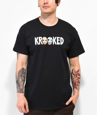 Krooked Masks T-Shirt - Black