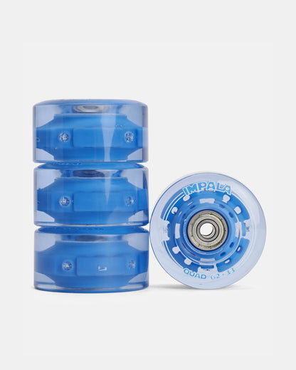 Impala Light Up Roller Skates Wheels - Blue 62Mm [set/4]