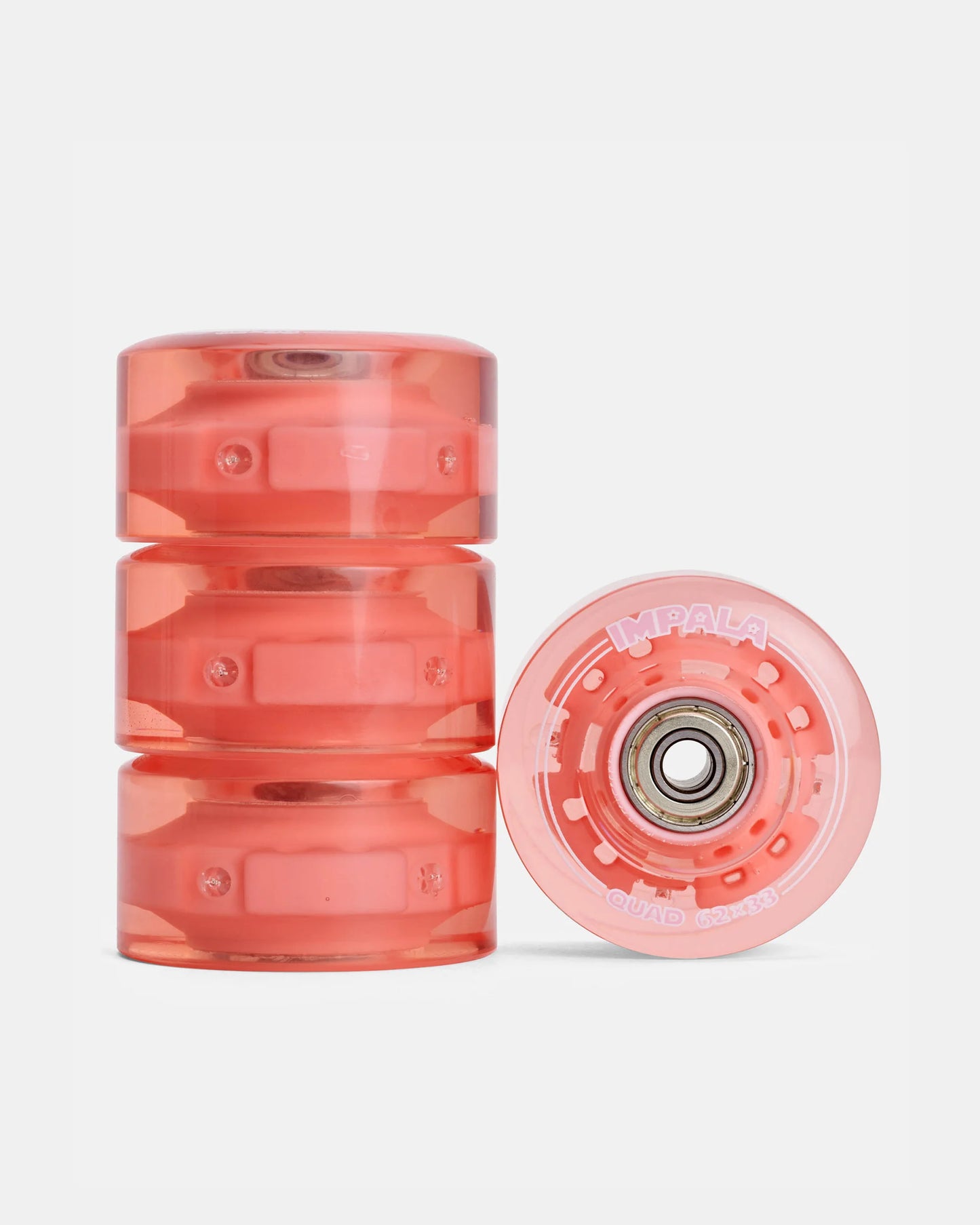 Impala Light Up Roller Skates Wheels - Pink 62Mm [set/4]