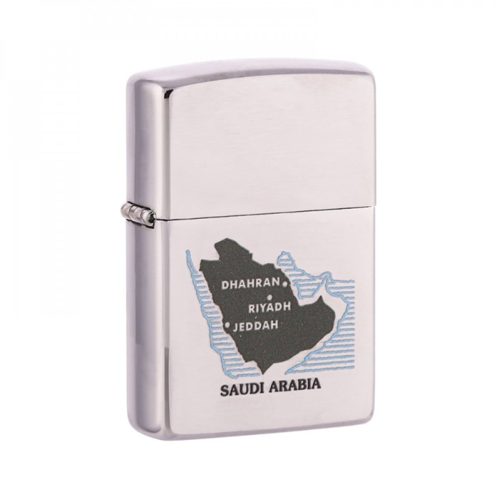 Zippo Lighter Saudi Map