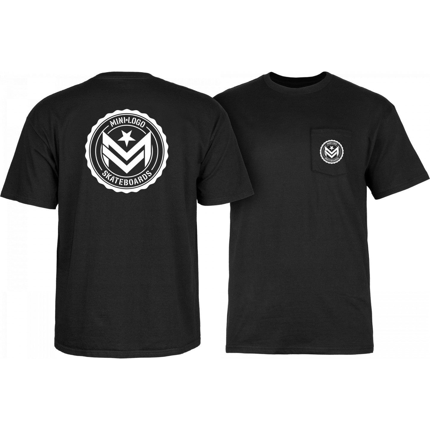 Mini Logo CHEVRON CIRCLE T-Shirt - Black