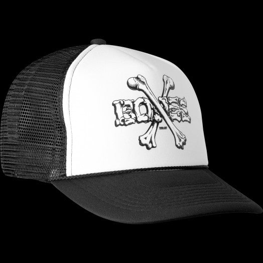 Powell-Peralta Cross Bones Trucker Cap - Black/White