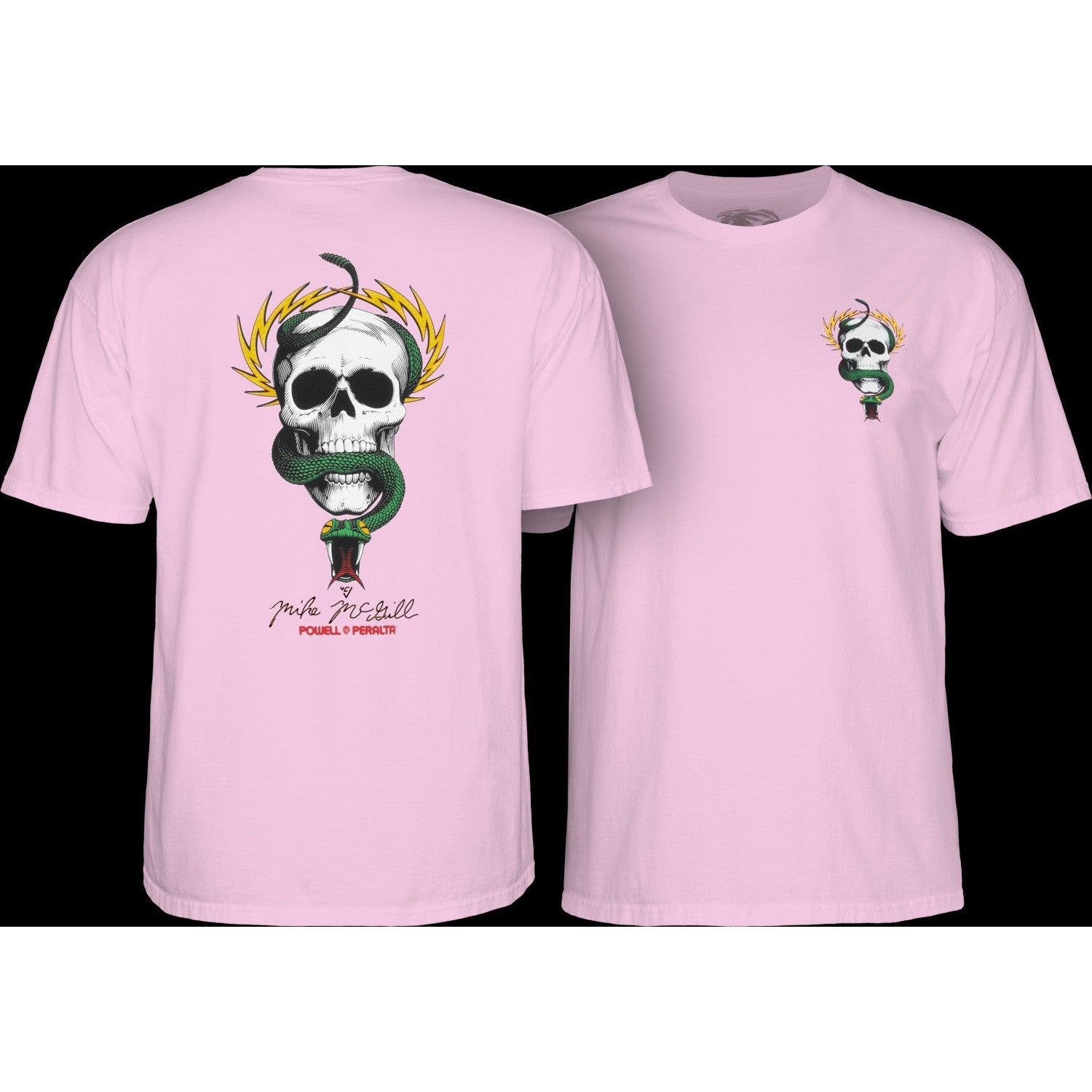 Powell-Peralta MCGILL SKULL & SNAKE S/S Shirt - Light Pink