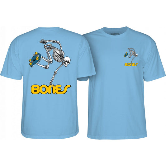 Powell Peralta SKATEBOARDING SKELETON YOUTH T-Shirt - Carolina Blue