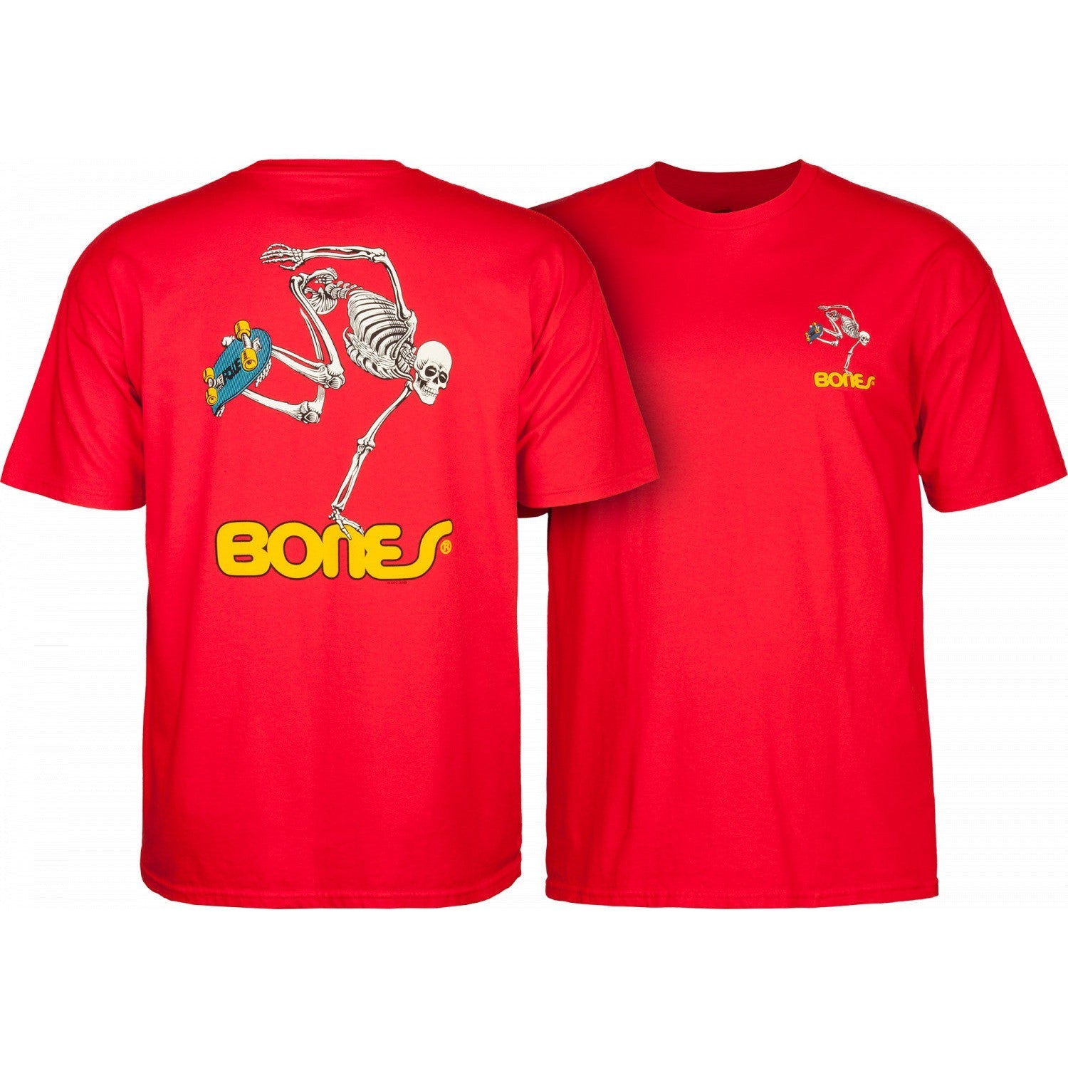 Powell Peralta SKATEBOARDING SKELETON YOUTH T-Shirt - Red