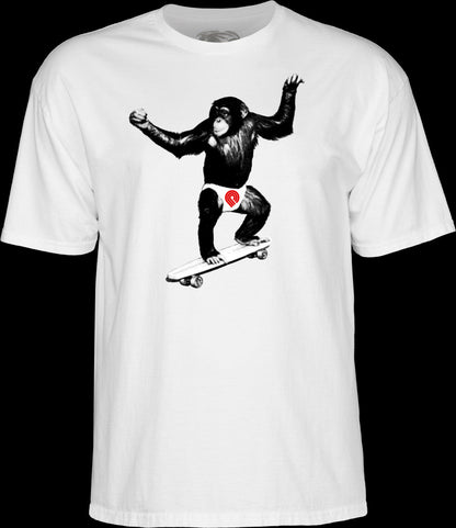 Powell-Peralta Skate Chimp T-Shirt - White