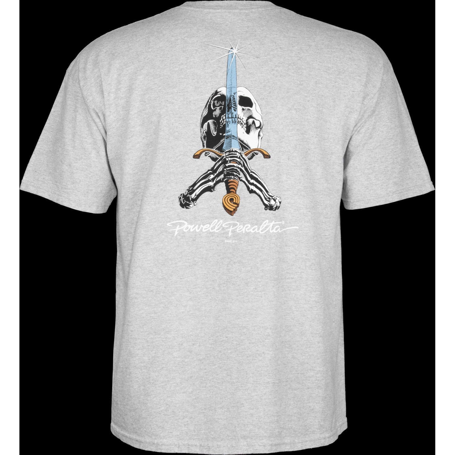 Powell-Peralta SKULL & SWORD SPORT T-Shirt - Grey