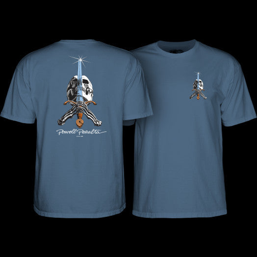 Powell-Peralta SKULL & SWORD T-Shirt - Indigo Blue