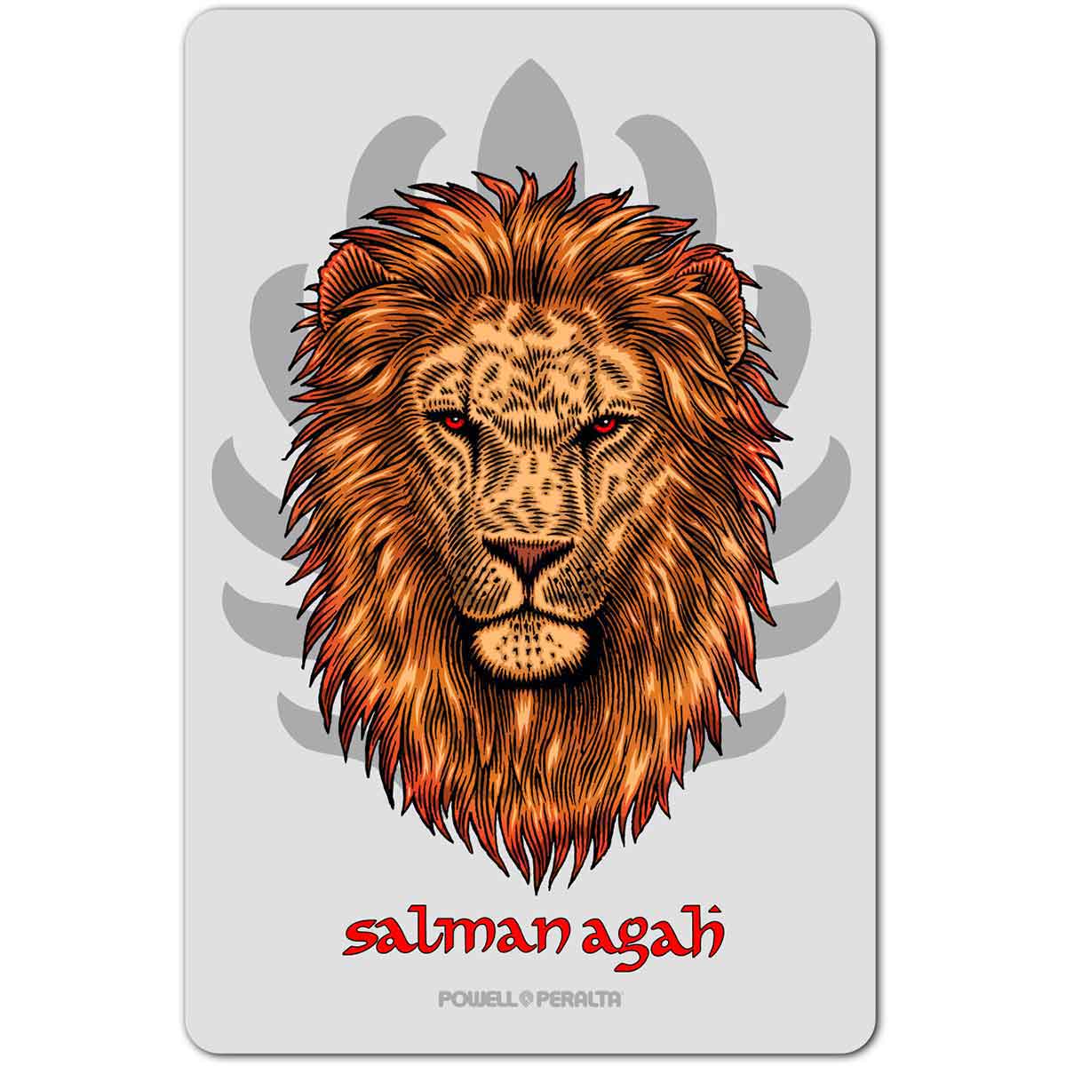 Powell-Peralta Salman Agah Lion Sticker 4.5"