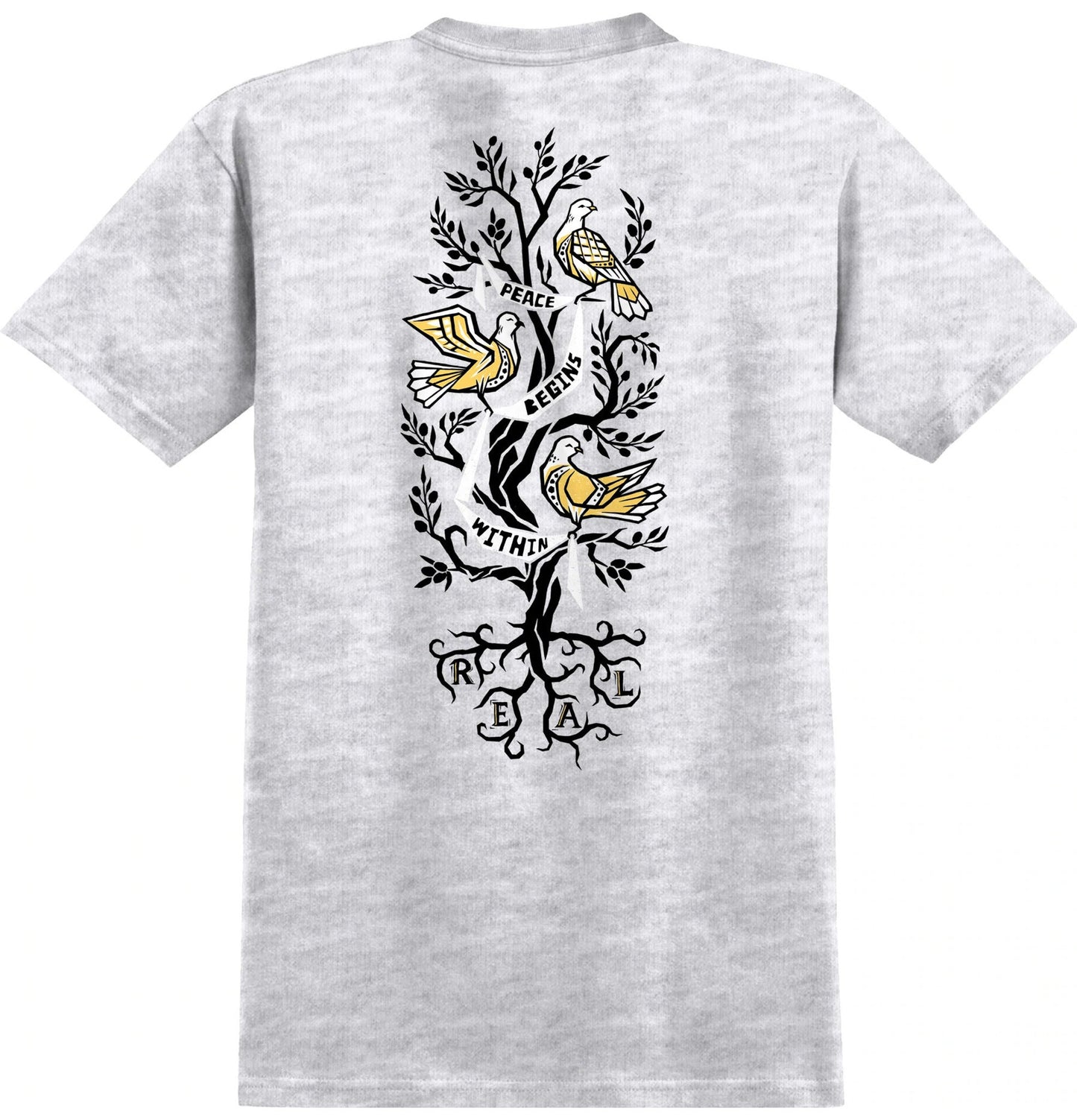 Real Peace Tree T-Shirt - Ash