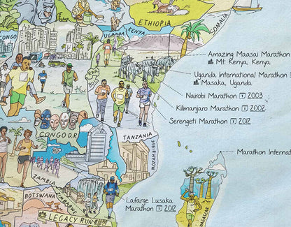 Awesome Maps - Running Map Towel [170 X 90cm]