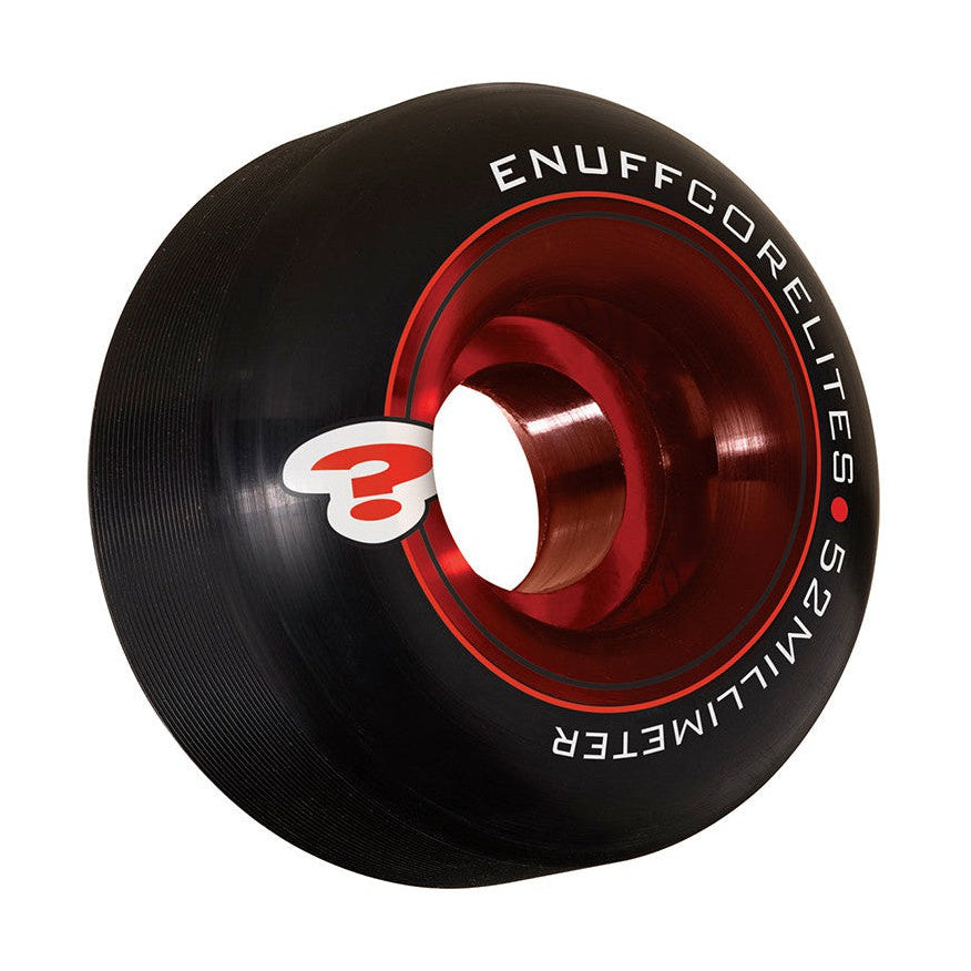 Enuff Corelites Skateboard Wheels - Black/Red 52mm 101A [set/4]