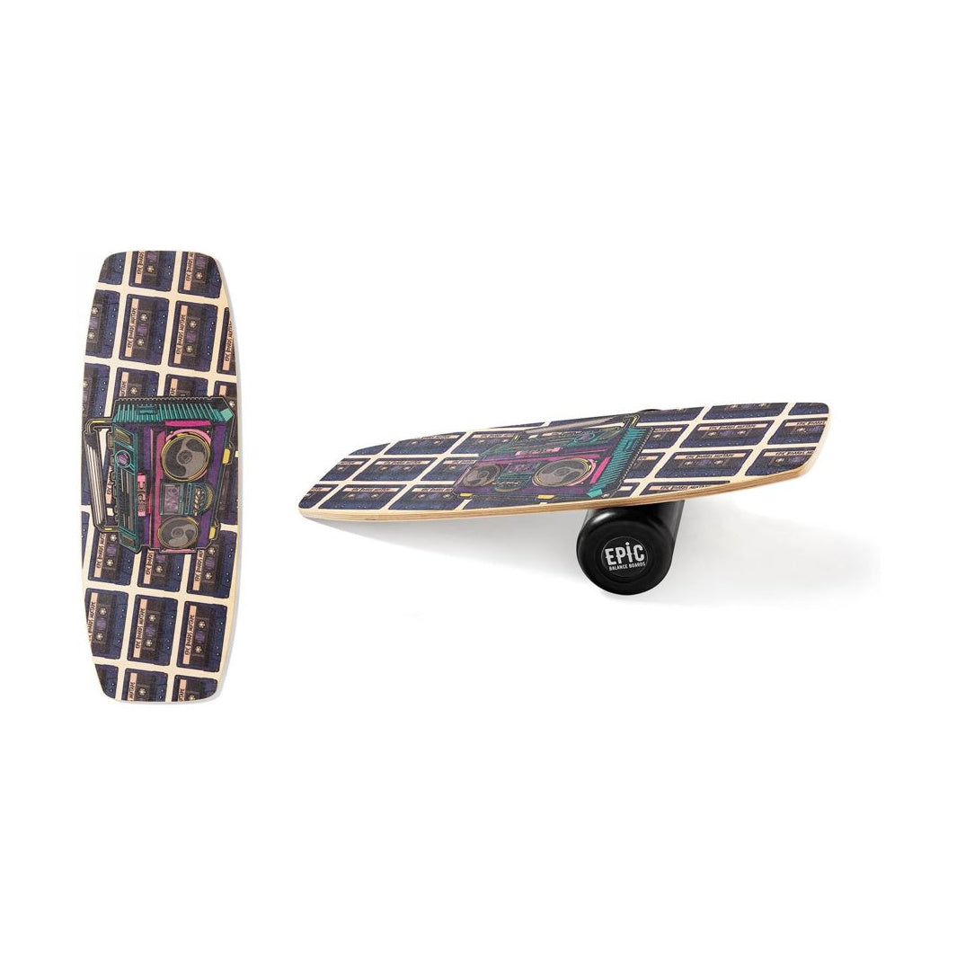 Epic Retro Boombox Balance Board With Roller
