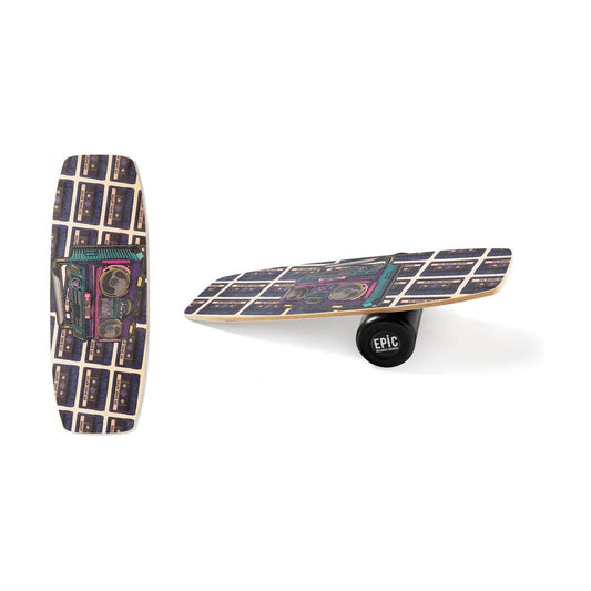 Epic Retro Boombox Balance Board With Roller