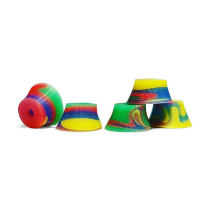 Teak Bubble Fingerboard Bushings - Swirl Tie-Dye