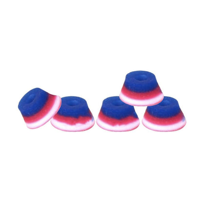 Teak Bubble Fingerboard Bushings - Red/White/Blue