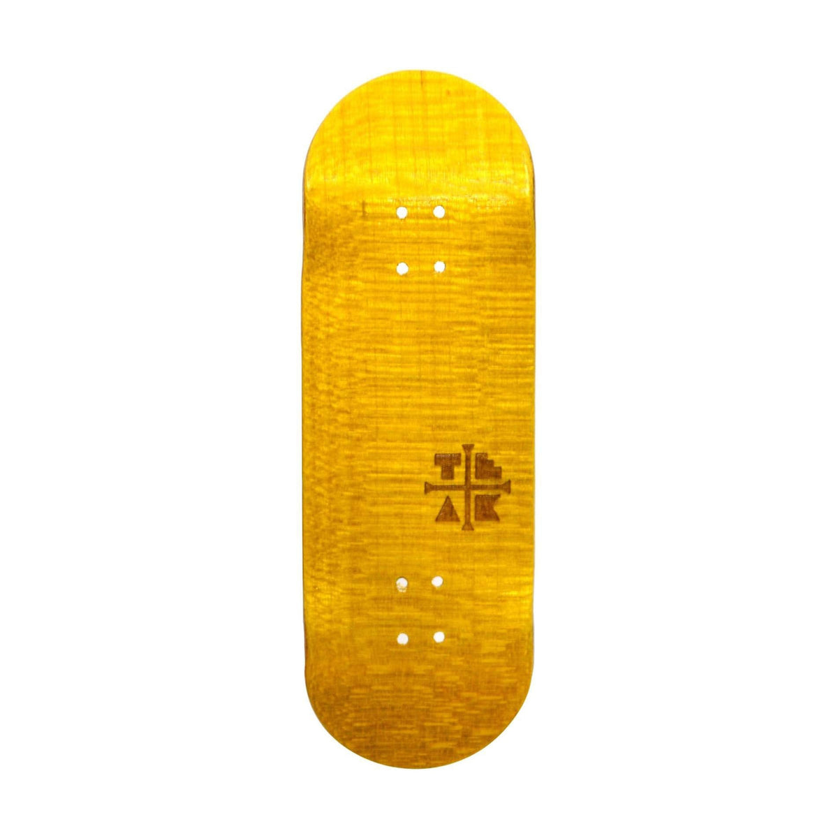 Teak PROlific Banana Yellow Engraved Fingerboard Deck 32mm
