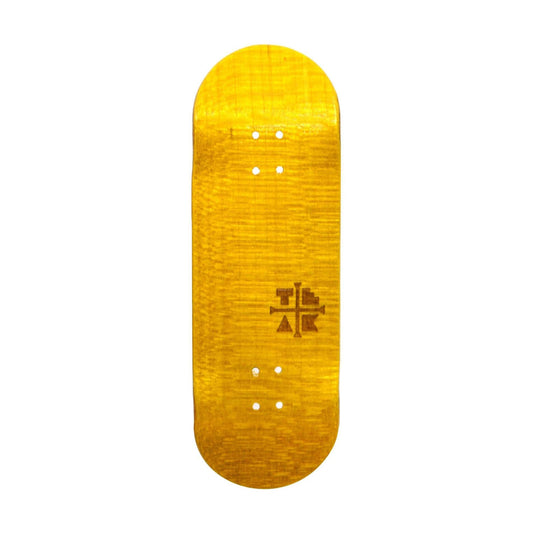 Teak PROlific Banana Yellow Engraved Fingerboard Deck 32mm