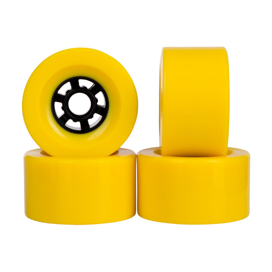 Cal-7 Fly Wheel Longboard Wheels - Neon Yellow 97mm 78A