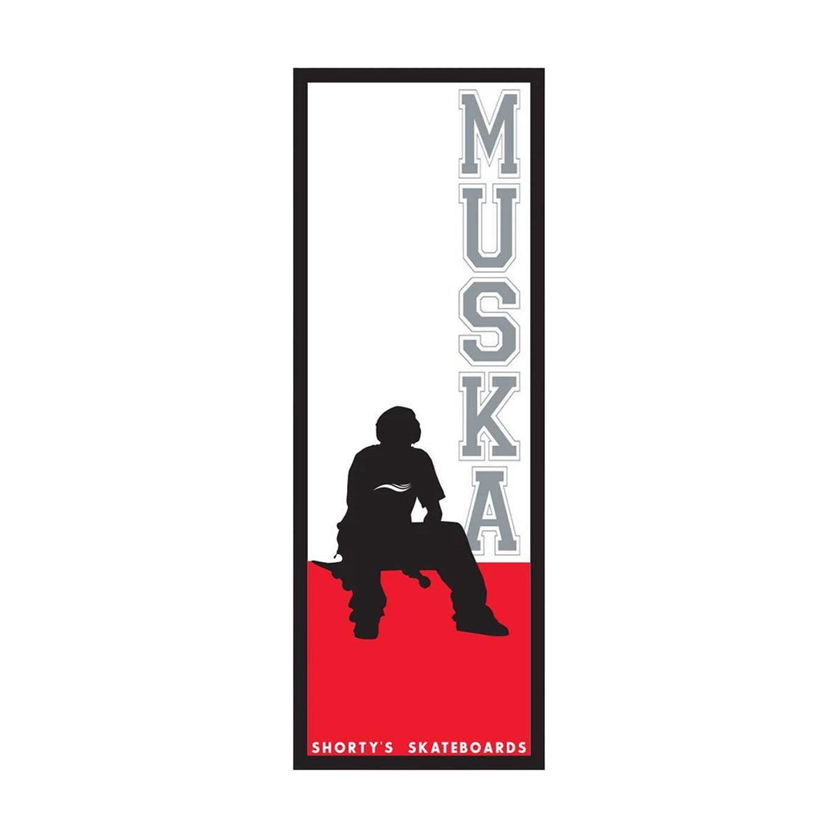 Shortys Muska Board Logo Sticker 3.6"