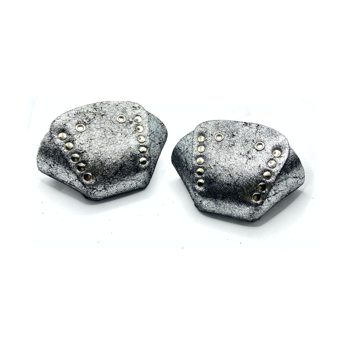 Rollerstuff Glitter Suede Toe Cap - Silver [set/2]