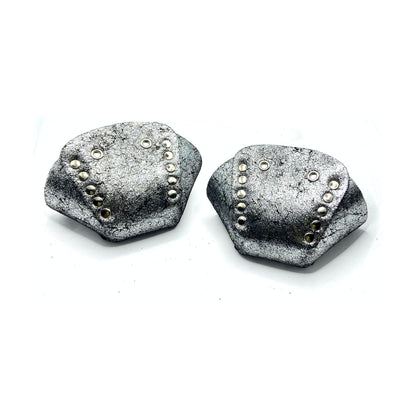 Rollerstuff Glitter Suede Toe Cap - Silver [set/2]