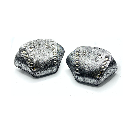 Rollerstuff Glitter Suede Toe Cap - Silver [set/2]