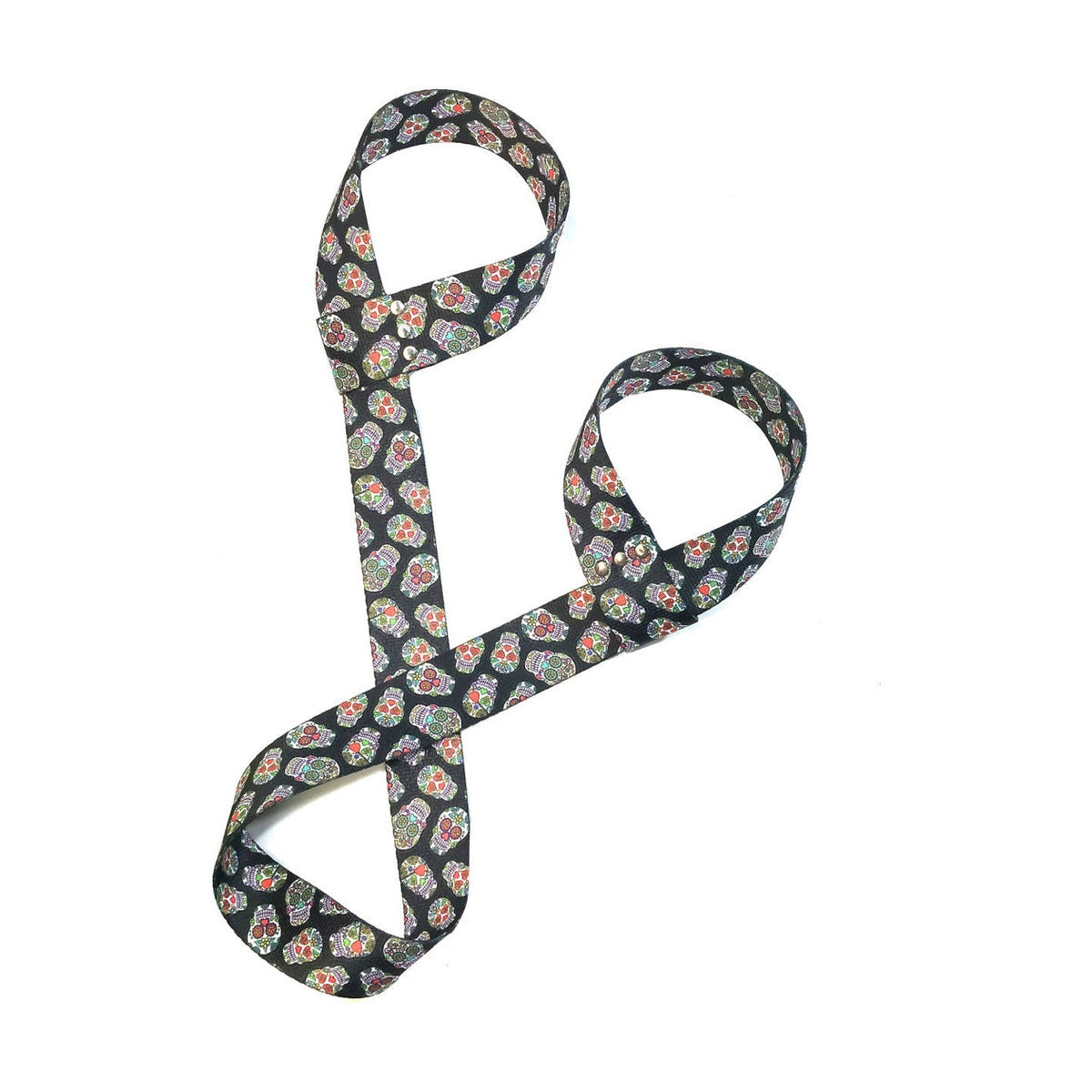 Rollerstuff Adjustable Roller Skates Leash - Sugar Skulls 36" [91cm] [set/2]