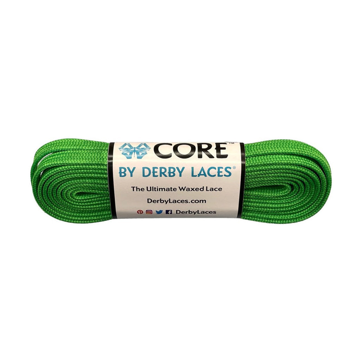 Derby Core Roller Skates Laces - Green 96" [244cm]