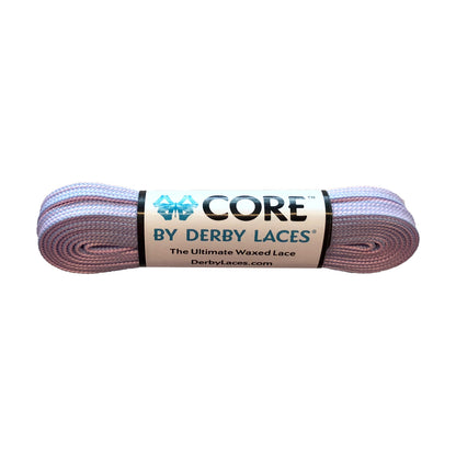 Derby Core Roller Skates Laces - Pink/Periwinkle Stripe 96" [244cm]