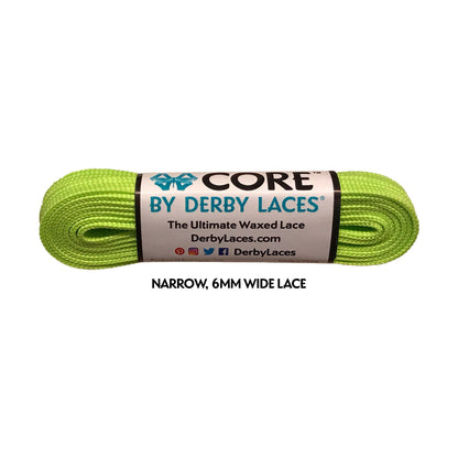 Derby Core Roller Skates Laces - Lime Green 72" [183cm]