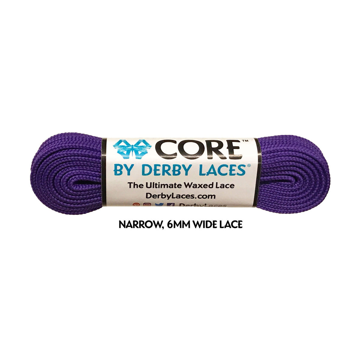 Derby Core Roller Skates Laces - Purple 72" [183cm]