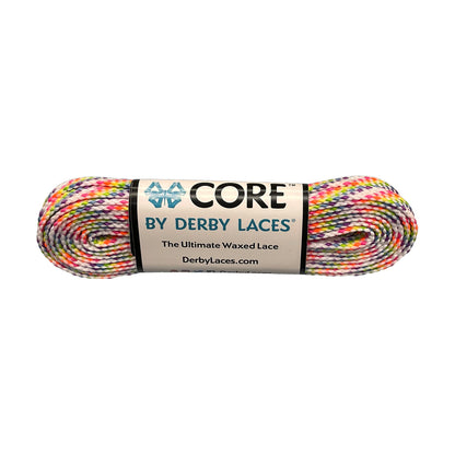 Derby Core Roller Skates Laces - Multicolor White 72" [183cm]