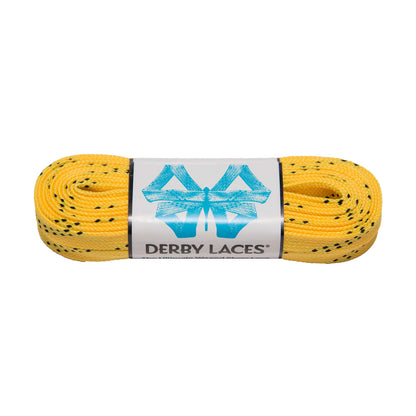 Derby Regular Waxed Roller Skates Laces - Yellow 72" [183cm]