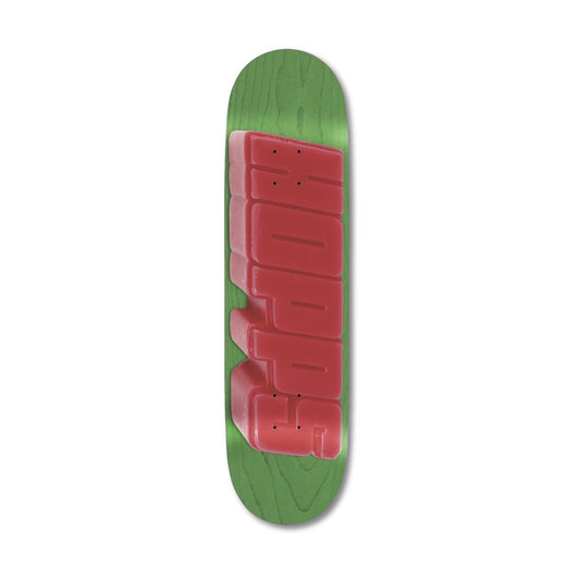 Hopps Bighopps Wax Skateboard Deck - Green/Red