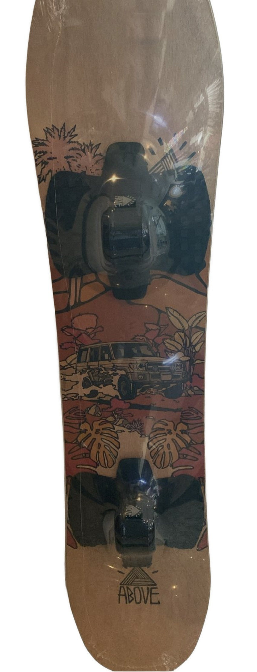 Above Maverick sandboard 121 cm with bindings – Land Cruiser desert graphic