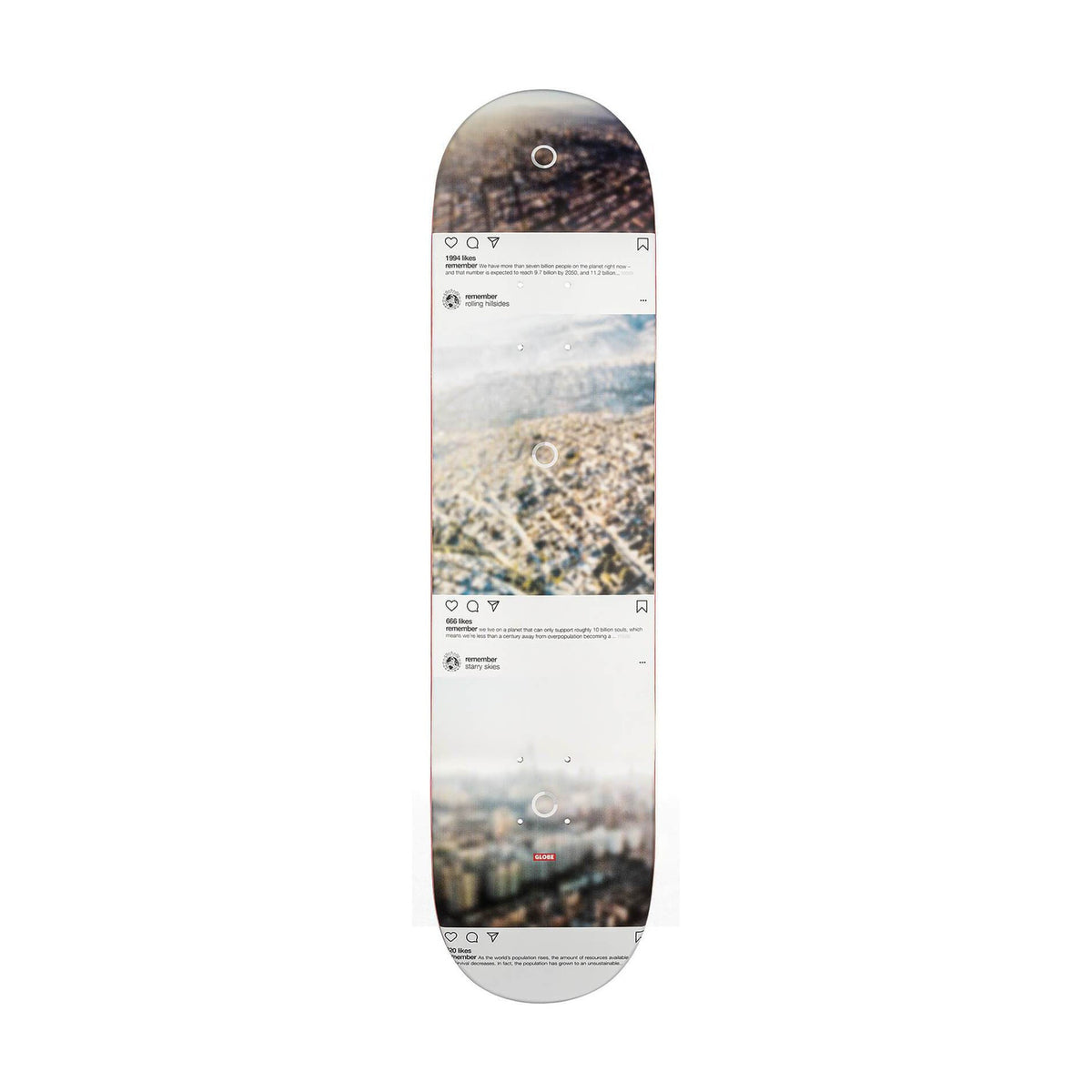 Globe G2 Sprawl Skateboard Deck - Metropolypse 8"