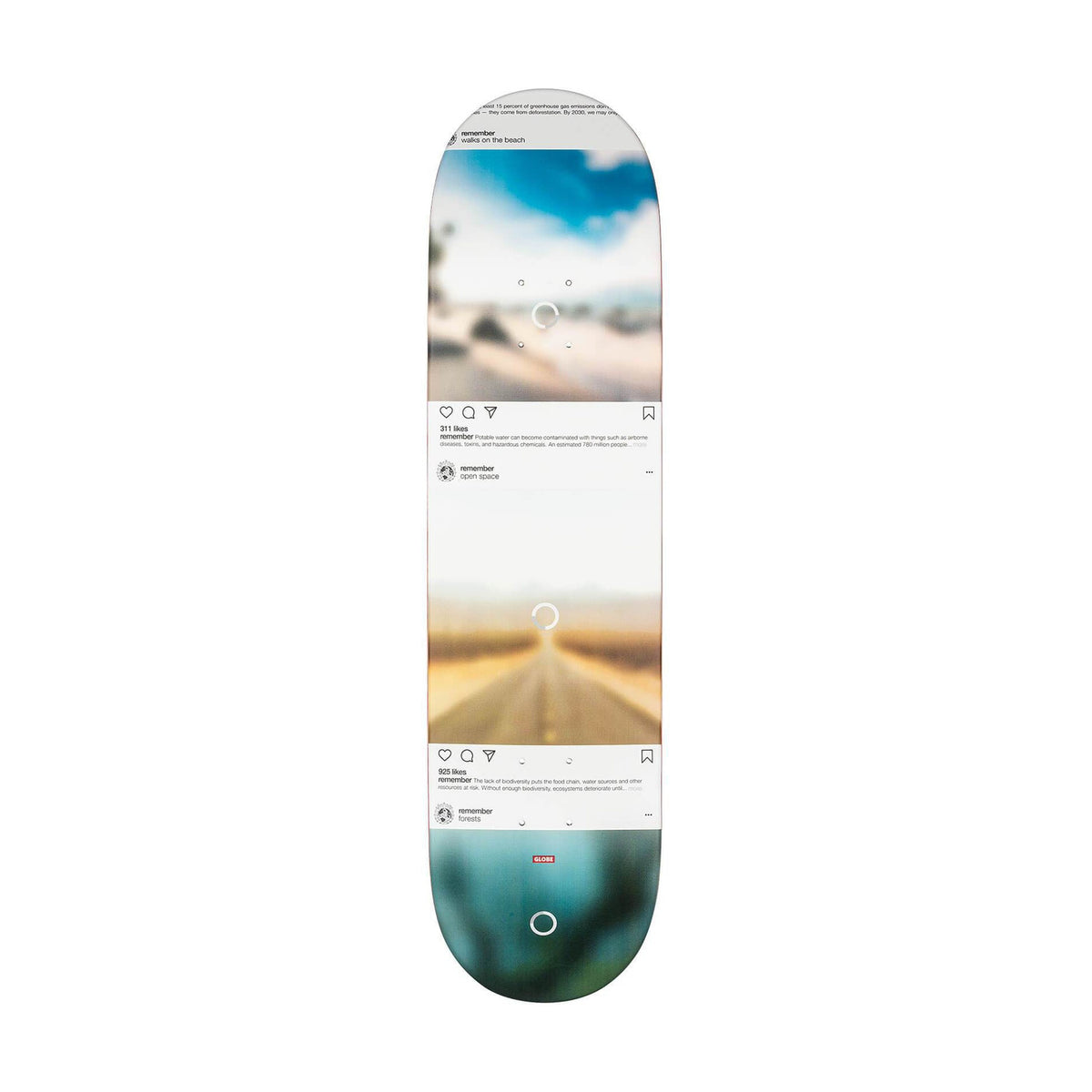 Globe G2 Sprawl Skateboard Deck - Disappearing Trees 8.125"