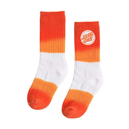 Santa Cruz Reverse Dot Crew Socks - Tangerine Dip [woman]
