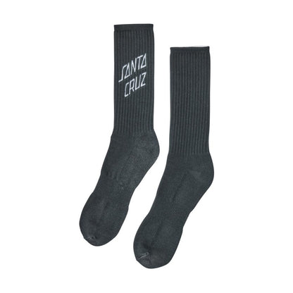 Santa Cruz Obscure Crew Socks - Black 9-11