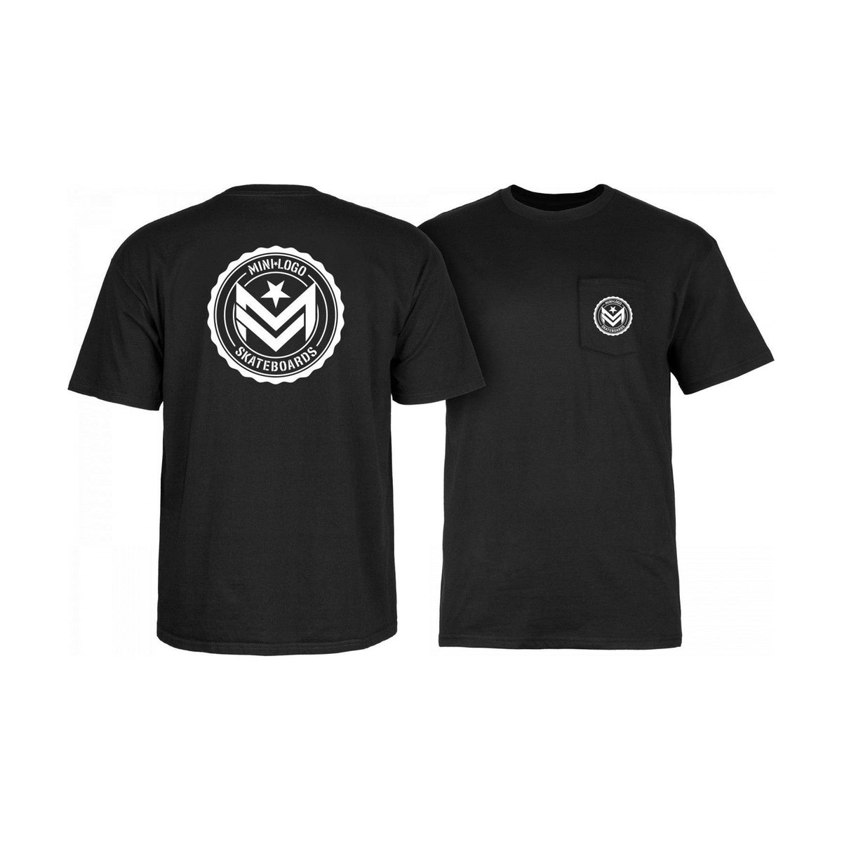 Mini Logo Chevron Circle T-Shirt - Black