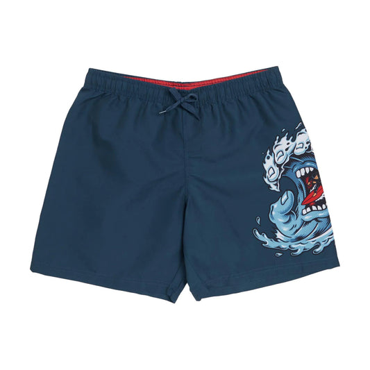 Santa Cruz Screaming Wave Pull On Boardshort Shorts - Marine Bottom
