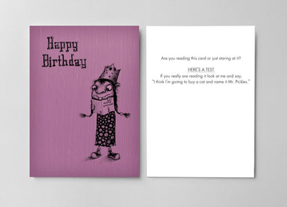 Bald Guy greeting card STE007375, front and inside